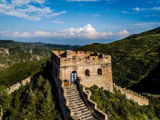 Fototapeta na wymiar Aerial Photography Yanmenguan Great Wall, Shanxi, Chinaa