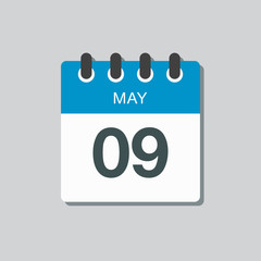 Calendar day 9 May, days of the year