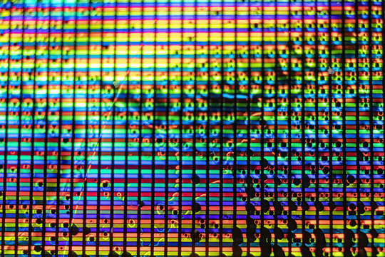 Damaged lcd tv color filter
