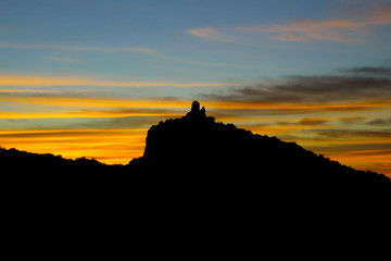 tower of capo d'uomo argentario silhouette