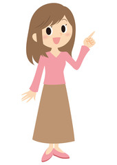 指差し女性