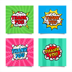 Thank You Pop art style collection © Fitrah