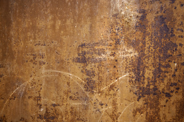 Spoiled and dirty metallic background