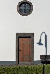 abstract door with lightstand