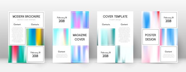 Flyer layout. Business unusual template for Brochu