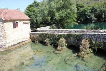 Fototapeta na wymiar Croatia Krka Waterfall