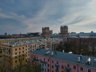 Aerial view of Minsk, Belarus