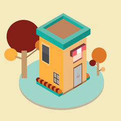 Print vector isometric 3