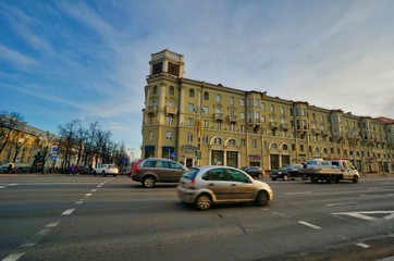 Walking around in Minsk, Belarus