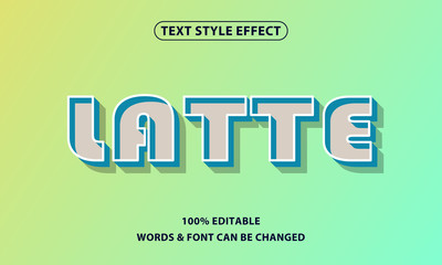 3D Text style effect, lettering and font style