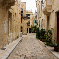 Fototapeta na wymiar malte : Three city