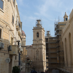 Fototapeta na wymiar malte : Three city