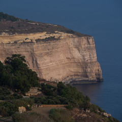 Fototapeta na wymiar malte : dingli cliff