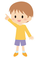 指差し男の子