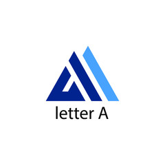 Letter A line logo, icon. Simple, clean and fresh line letter a logo