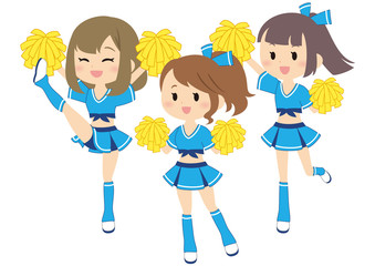 野球のチアリーダー集合