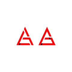 Letter A, A vector icon, logo