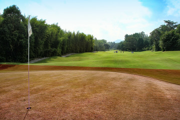 golf course in countryside, Yogyakarta