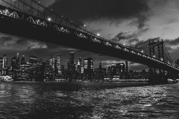 Estores personalizados com paisagens com sua foto New York Downtown at night
