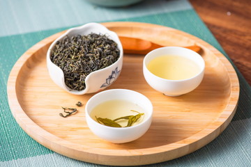 Organic green tea has a health preserving function. It's a hot drink that Oriental and Asian people like very much. It is also called Chinese tea