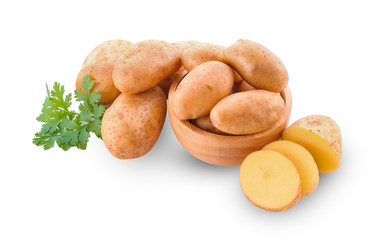 Potato isolated on white background