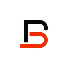 Letter B, RB vector logo or icon