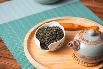 Organic green tea has a health preserving function. It's a hot drink that Oriental and Asian people like very much. It is also called Chinese tea