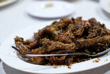 stir fried pork rib with pepper sauce