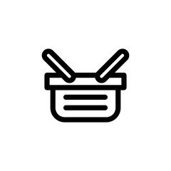 Vector illustration, shopping basket icon design