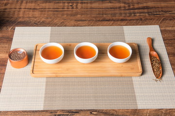 Organic green tea has a health preserving function. It's a hot drink that Oriental and Asian people like very much. It is also called Chinese tea