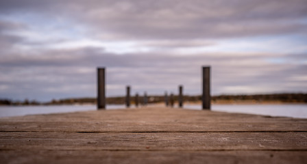 Obraz premium Lakeview Sunset Long Exposure