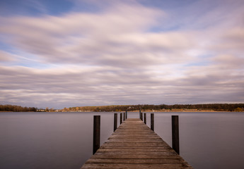 Fototapeta premium Lakeview Sunset Long Exposure