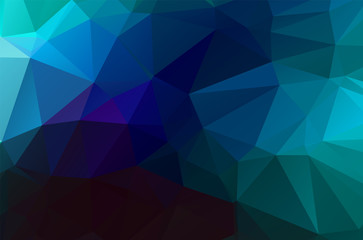 Blue vivid polygonal mosaic background, creative design templates Illustration