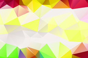Background bright yellow template random bright colors low poly