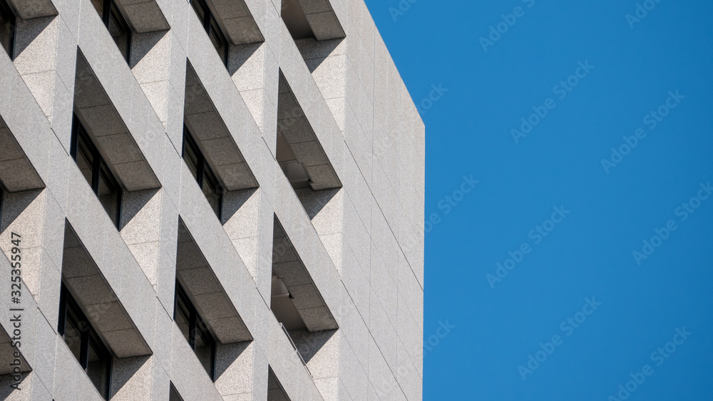 Fototapete abstract background architecture lines. modern architecture detail