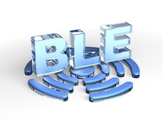 BLE acronym (Bluetooth Low Energy) - obrazy, fototapety, plakaty