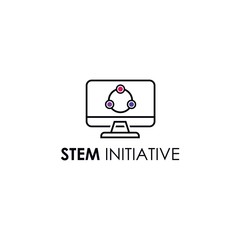 Stem Initiative Logo Company and Templates Vector
