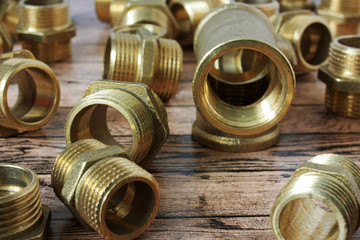 Plumbing brass fittings for water supply