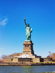 Liberty Island and Statue New York City