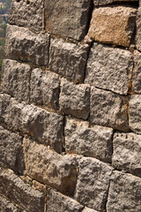 Pattern of Vintage Old Rock Stone Wall Texture Dirty Old Texture Stock Photograph