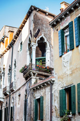 Fototapeta na wymiar Venice windows and doors