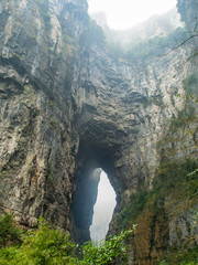Chongqing, China - January 2, 2020 : Wulong Karst National Park 