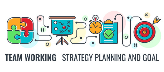Teamwork Strategy Planning Banner