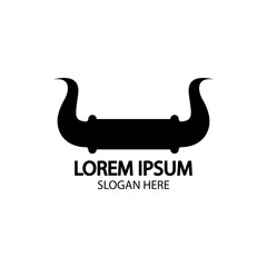 Bull horn logo and symbol template icons app