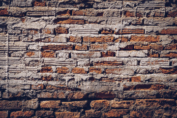 old brick wall texture and background with copy space.