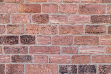 wall build of sandstone