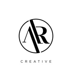 ar circle logo design