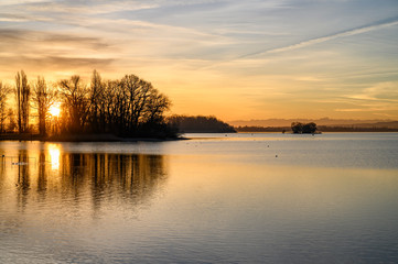 Sonnenaufgang über dem Bodensee