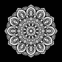 illustration of mandala art decoration