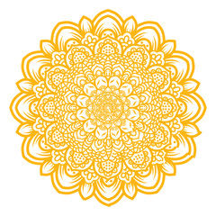 illustration of mandala art decoration